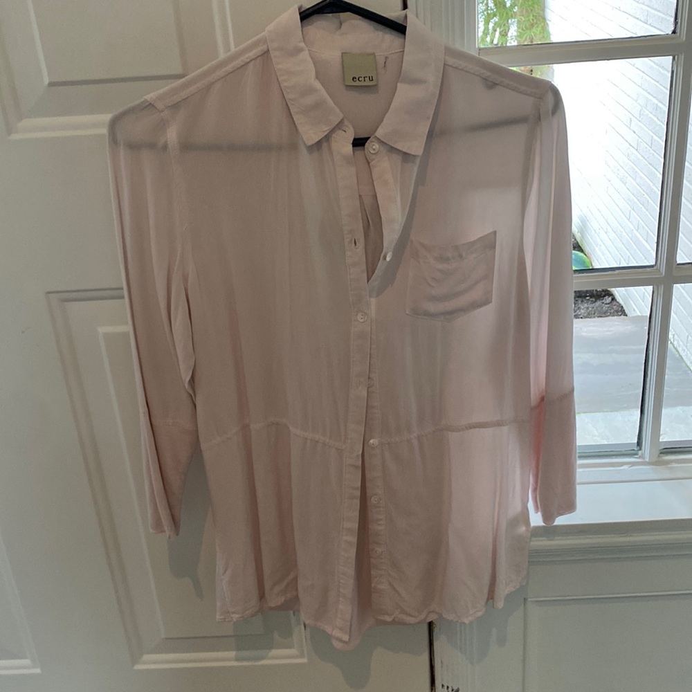 Light pink button down long sleeve
